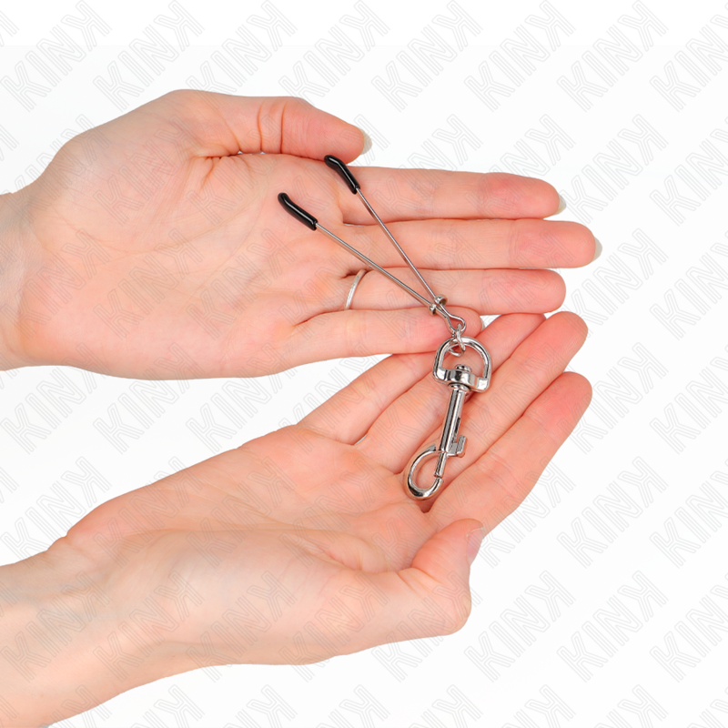 KINK - THIN HOOK NIPPLE CLAMP SILVER 7 CM - slika 3