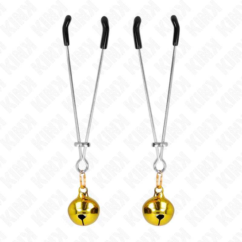 KINK - THIN BELL NIPPLE CLAMPS GOLD 7 CM - slika 2