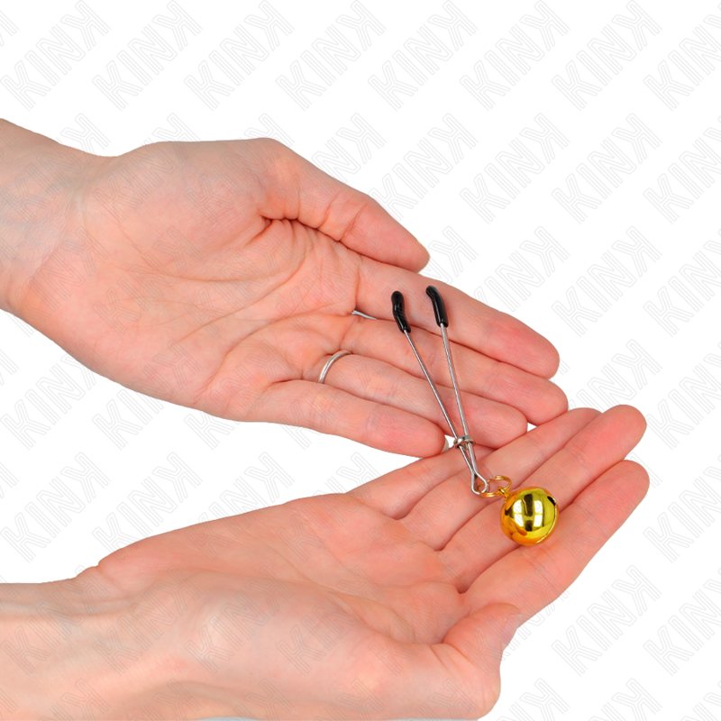 KINK - THIN BELL NIPPLE CLAMPS GOLD 7 CM - slika 3