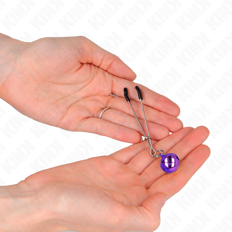 KINK - THIN BELL NIPPLE CLAMPS PURPLE 7 CM - slika 3