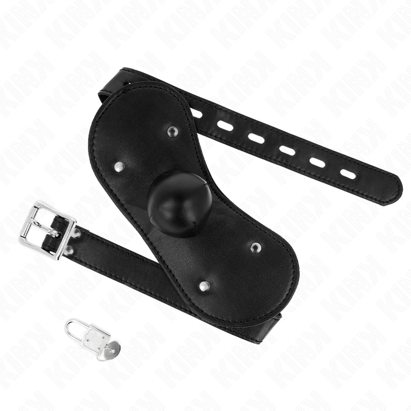 KINK - BALL GAG MOUTH MASK WITH LOCK ADJUSTABLE 42-60 CM - slika 2