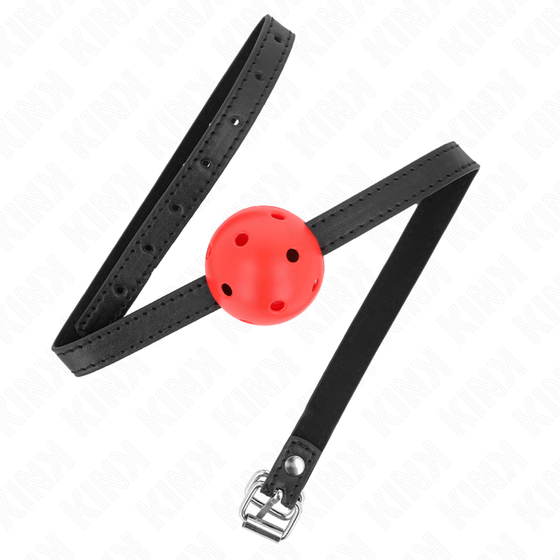 KINK - SIMPLICITY RED BREATHABLE 4.5 CM BALL GAG 62 x 1.5 CM - slika 2