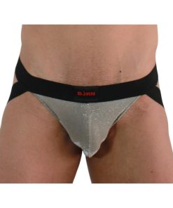 BURN - 001 JOCK SHINY BEIGE / BLACK S