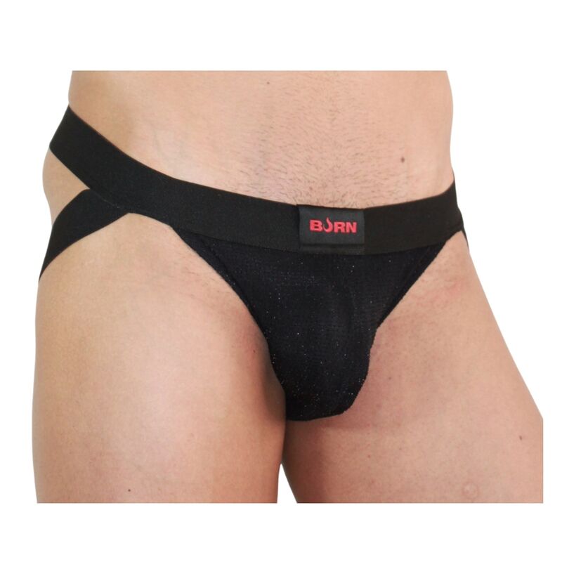 BURN - 003 JOCK SHINY BLACK S - slika 2