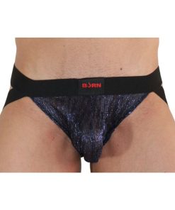 BURN - 006 JOCK SHINY BLUE / BLACK S