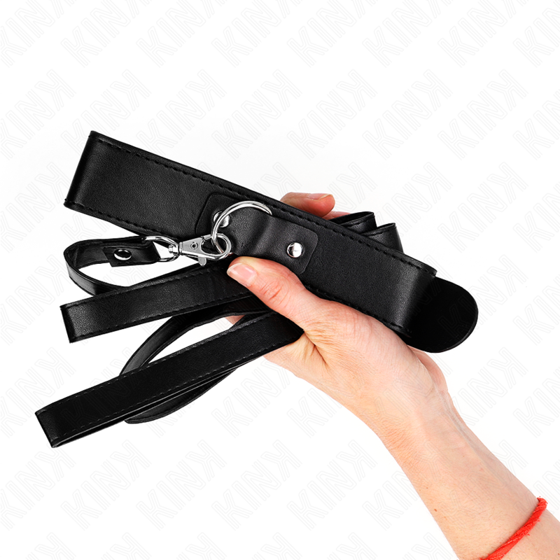 KINK - NECKLACE WITH BELT 116 CM BLACK STRAP ADJUSTABLE 32-50 CM X 8 CM - slika 3