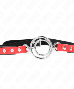 KINK - GAG WITH MULTIPLE O-RINGS 4 / 4.8 CM RED 38 X 56 CM