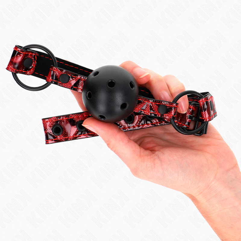 KINK - DIAMOND PATTERN BALL 4.5 CM GAG MODEL 2 64.5 CM ADJUSTABLE 42-60 CM - slika 3
