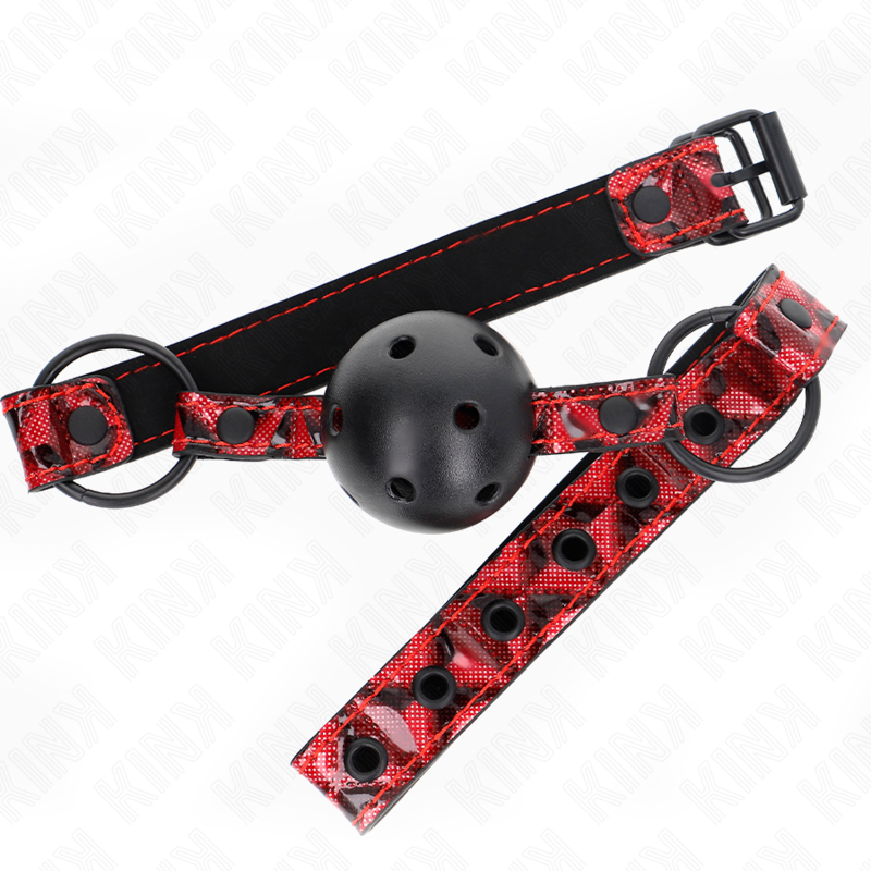 KINK - DIAMOND PATTERN BALL 4.5 CM GAG MODEL 2 64.5 CM ADJUSTABLE 42-60 CM - slika 2