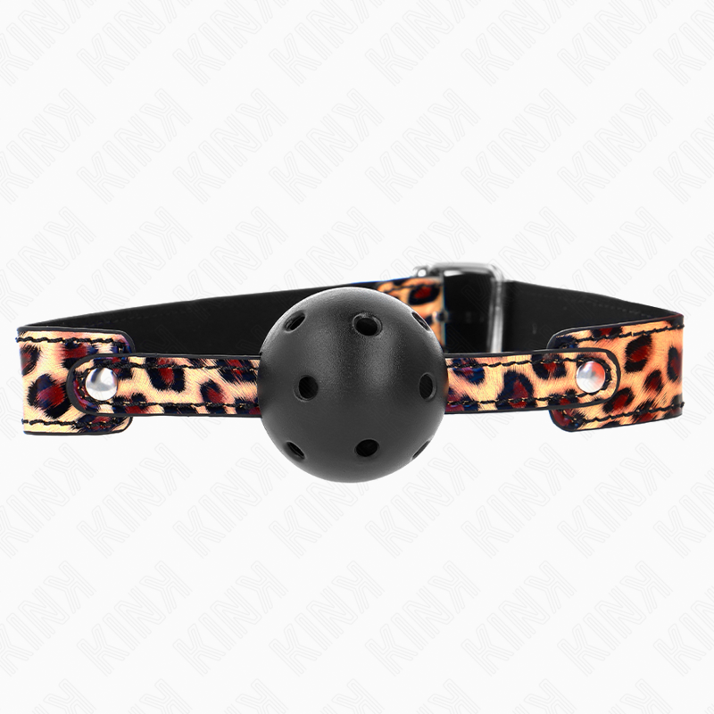 KINK - LEOPARD BREATHABLE BALL 4.5 CM GAG 65 x 2.5 CM - slika 2