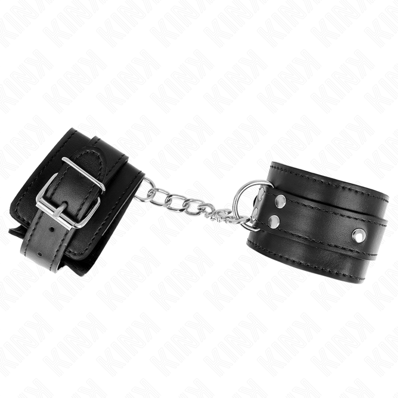 KINK - 3 D-RING WRIST RESTRAINTS ADJUSTABLE BLACK 17.5-25 CM X 6 CM - slika 2