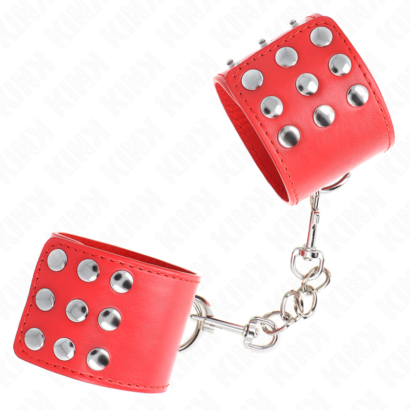 KINK - WRIST RESTRAINTS WITH SNAP FASTEN RED ADJUSTABLE 19-24 CM X 5.5 CM - slika 2