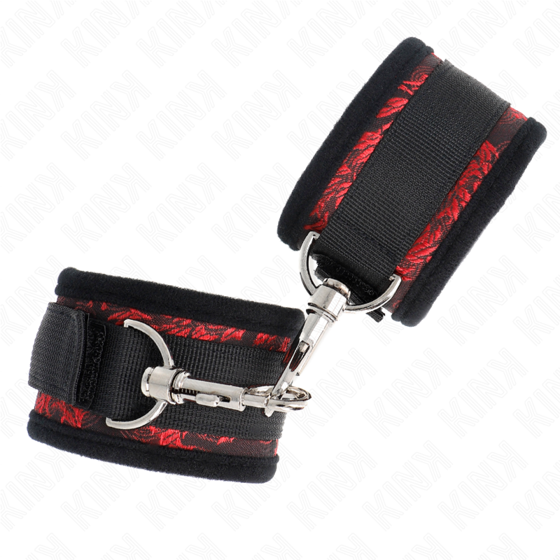 KINK - SCANDAL WRIST RESTRAINTS RED-BLACK - slika 2