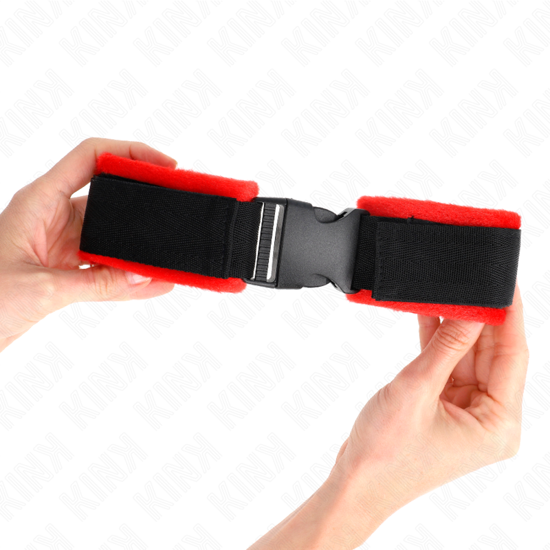 KINK - NYLON BIND HOOKLOOP WRIST RESTRAINTS BLACK MODEL 1 AJDUSTABLE 25-35 CM X 6 CM - slika 3