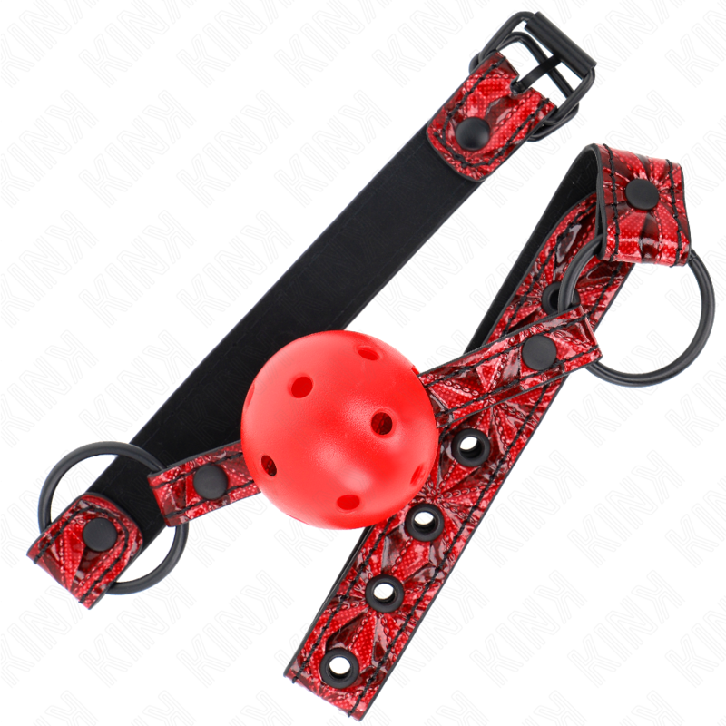 KINK - DIAMOND PATTERN BALL 4.5 CM GAG MODEL 1 64.5 CM ADJUSTABLE 42-60 CM - slika 2