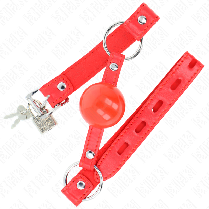 KINK - TPE BALL 4 CM GAG WITH ROJO LOCK 60 x 2 CM - slika 2