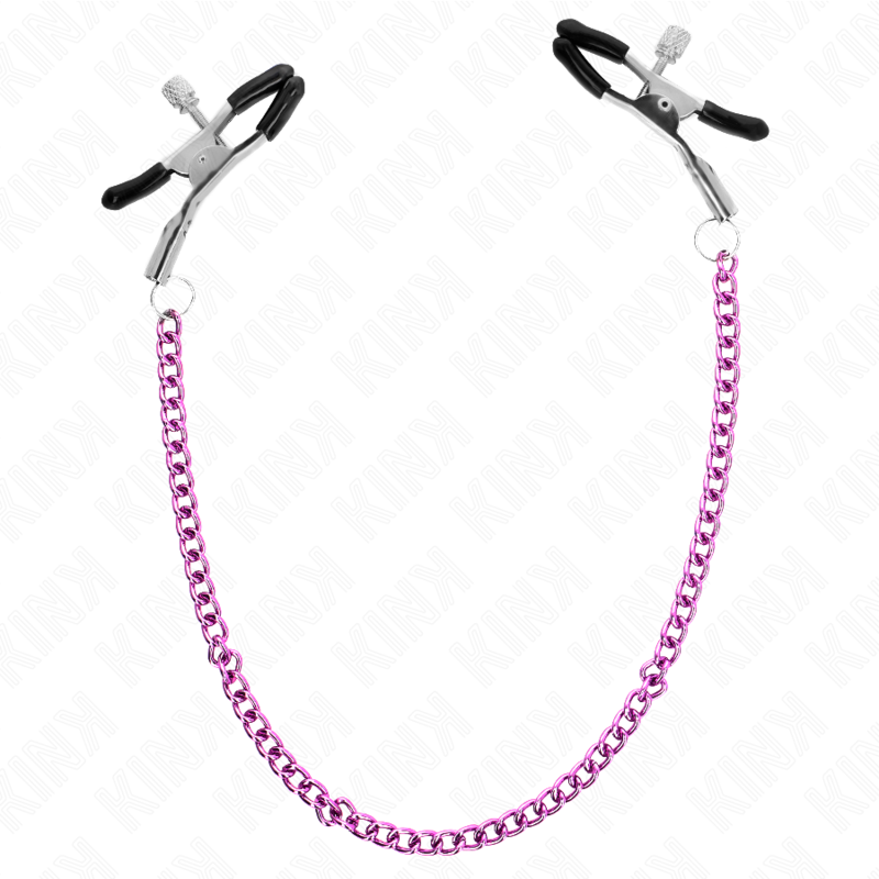KINK - CHAIN NIPPLE CLAMPS PURPLE 30 CM - slika 3