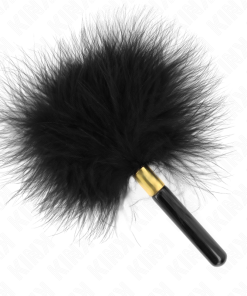 KINK - BLACK GOLD METAL TICKLE FEATHERS 18 CM