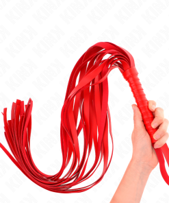 KINK - RED SHORT HANDLE LONG TAIL WHIP 70 CM