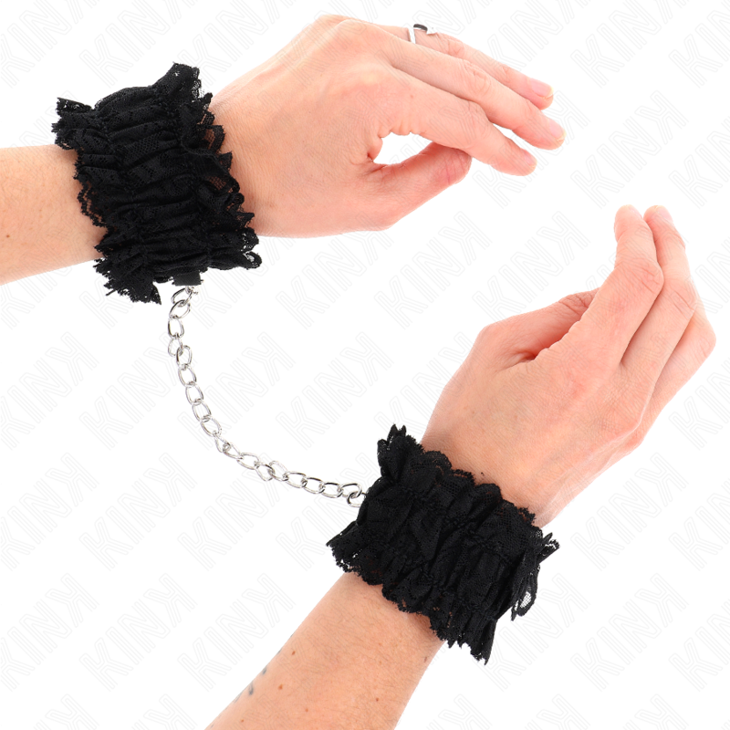 KINK - LACE ELASTIC WRIST RESTRAINTS NEGRO - slika 2