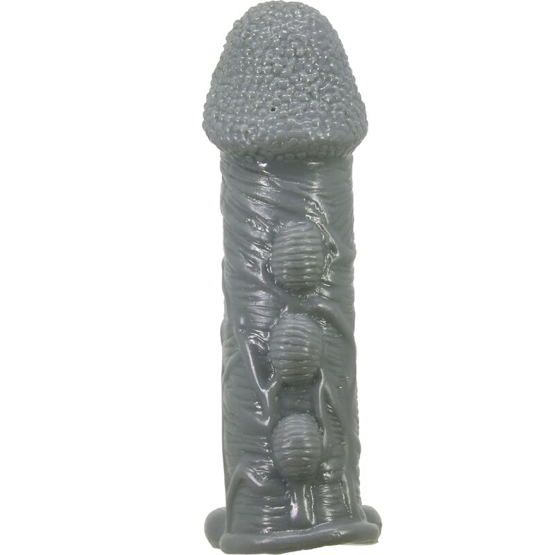 PRETTY LOVE - REALISTIC PENIS ENLARGER AND DELAY SLEEVE GREY - slika 3