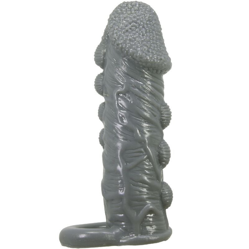PRETTY LOVE - REALISTIC PENIS ENLARGER AND DELAY SLEEVE GREY - slika 2