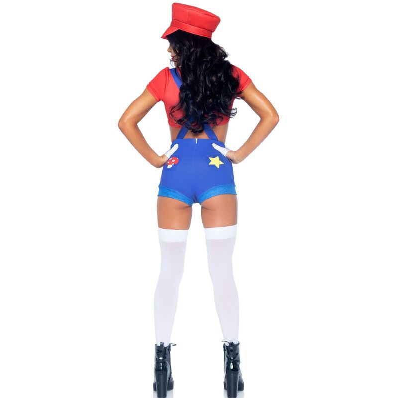 LEG AVENUE - SEXY COSTUME MARIO BROS RED/BLUE S - slika 3