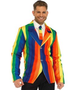 LEG AVENUE - BLAZER + TIE RAINBOW S