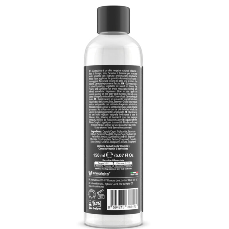 INTIMATELINE LUXURIA - MASSAGE OIL SUGAR CLOUD 150 ML - slika 3