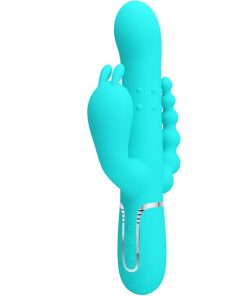 PRETTY LOVE - CAMMY 4 IN 1 MULTIFUNCTION TRIPPLE RABBIT VIBRATOR  BLUE