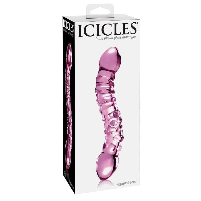 MASAŽER IZ ROČNO PIHANEGA STEKLA ICICLES ŠTEVILKA 55 - slika 2
