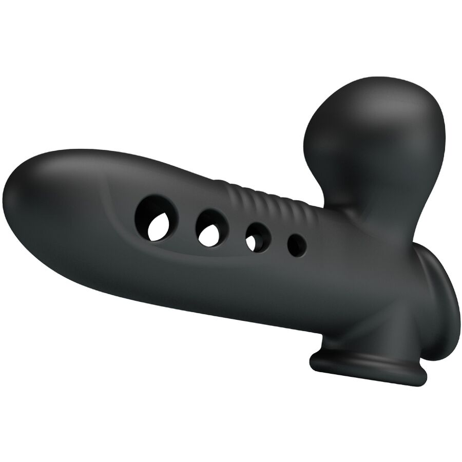 PRETTY LOVE - CRANE PENIS SLEEVE WITH AIRBAG BLACK - slika 2
