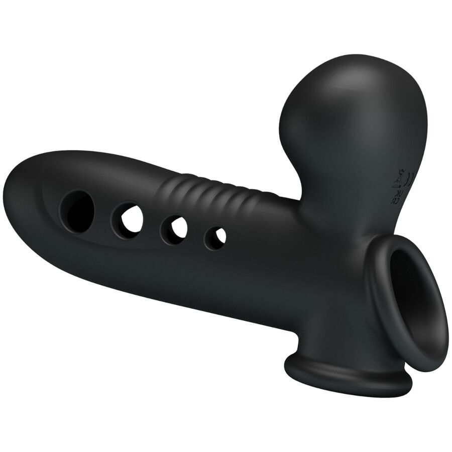 PRETTY LOVE - CRANE PENIS SLEEVE WITH AIRBAG BLACK - slika 3