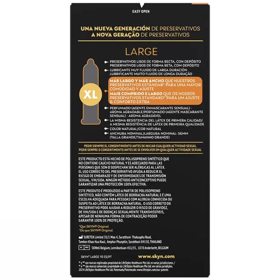 SKYN - LARGE EXTRA ADJUSTMENT CONDOMS 10 UNITS - slika 2
