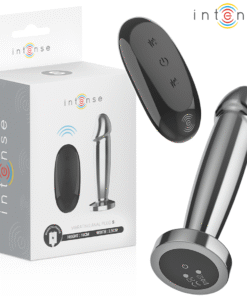 INTENSE - ANAL PLUG 10 VIBRATIONS METAL DILDO WITH REMOTE CONTROL S