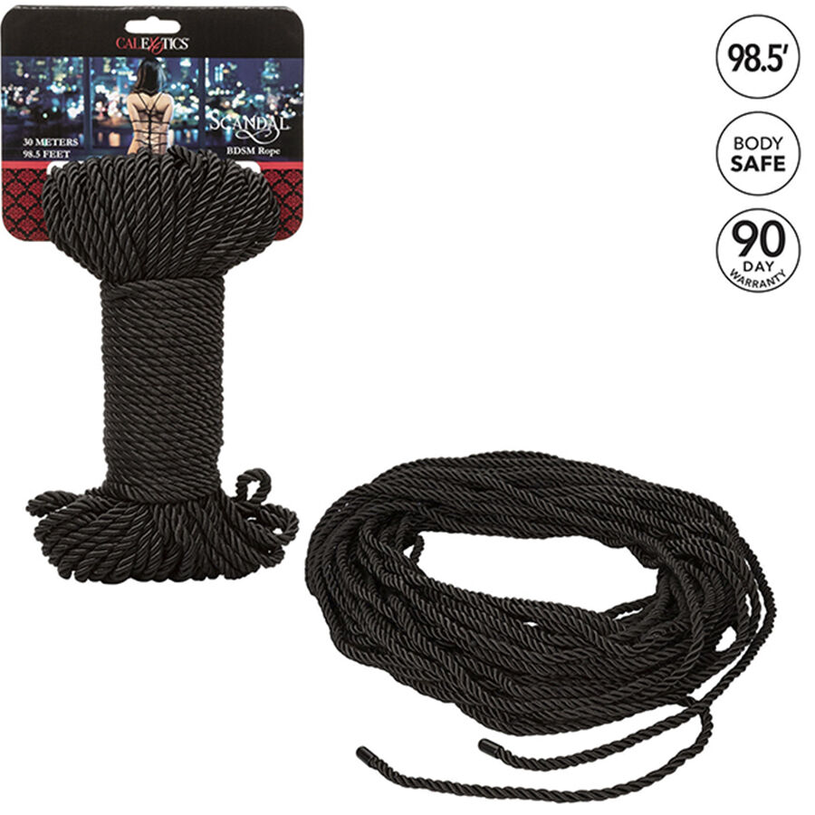 CALEXOTICS - SCANDAL BLACK BDSM ROPE 30 M - slika 3