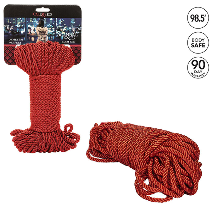 CALEXOTICS - SCANDAL RED BDSM ROPE 30 M - slika 3