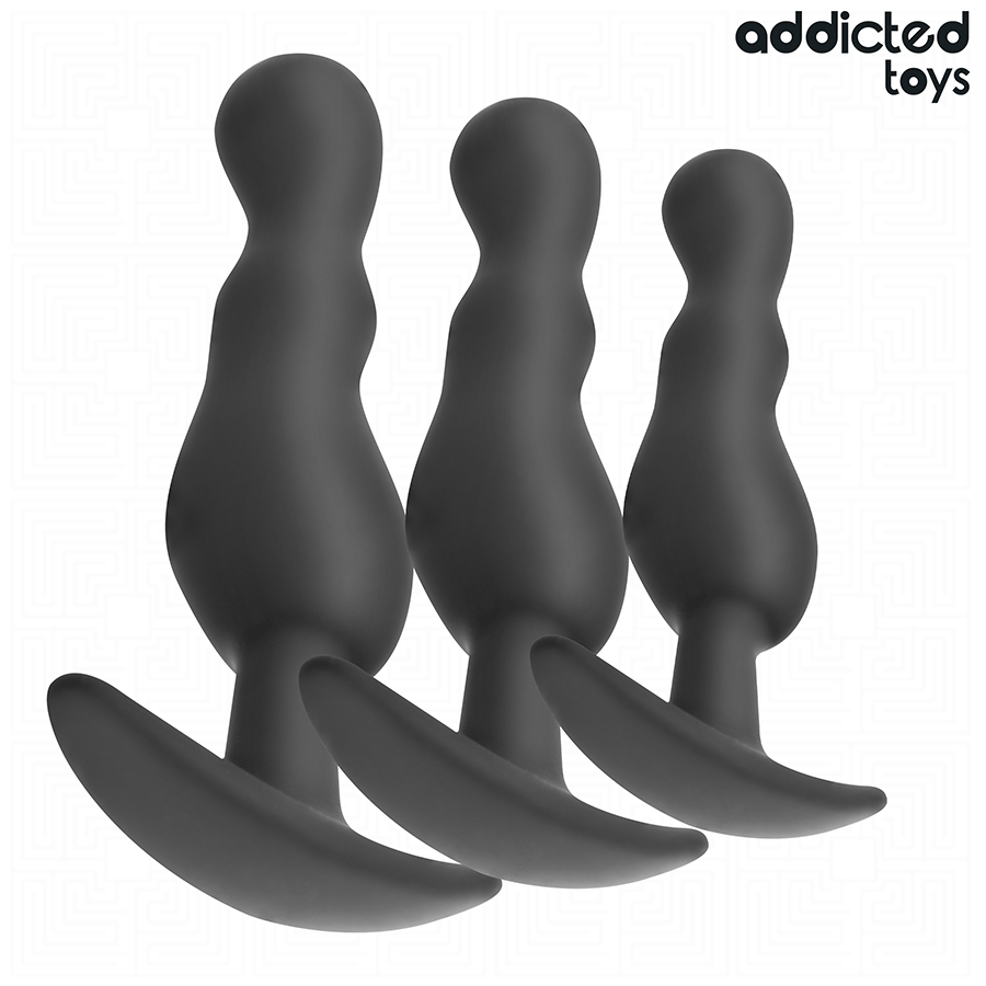 ADDICTED TOYS - SET OF 3 ANAL PLUG SILICONE MODEL 1 - slika 2