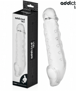 ADDICTED TOYS - TRANSPARENT PENIS EXTENSON SIZE S 23 CM