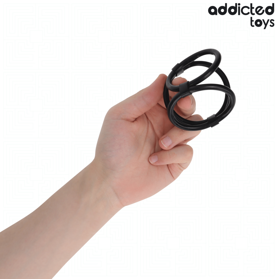 ADDICTED TOYS - TRIPLE PENIS RING - slika 2