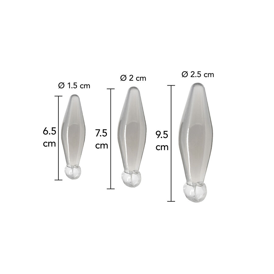 TOYJOY - ANAL PLAY 3-PIECE TRANSPARENT FINGER RIMMER - slika 2