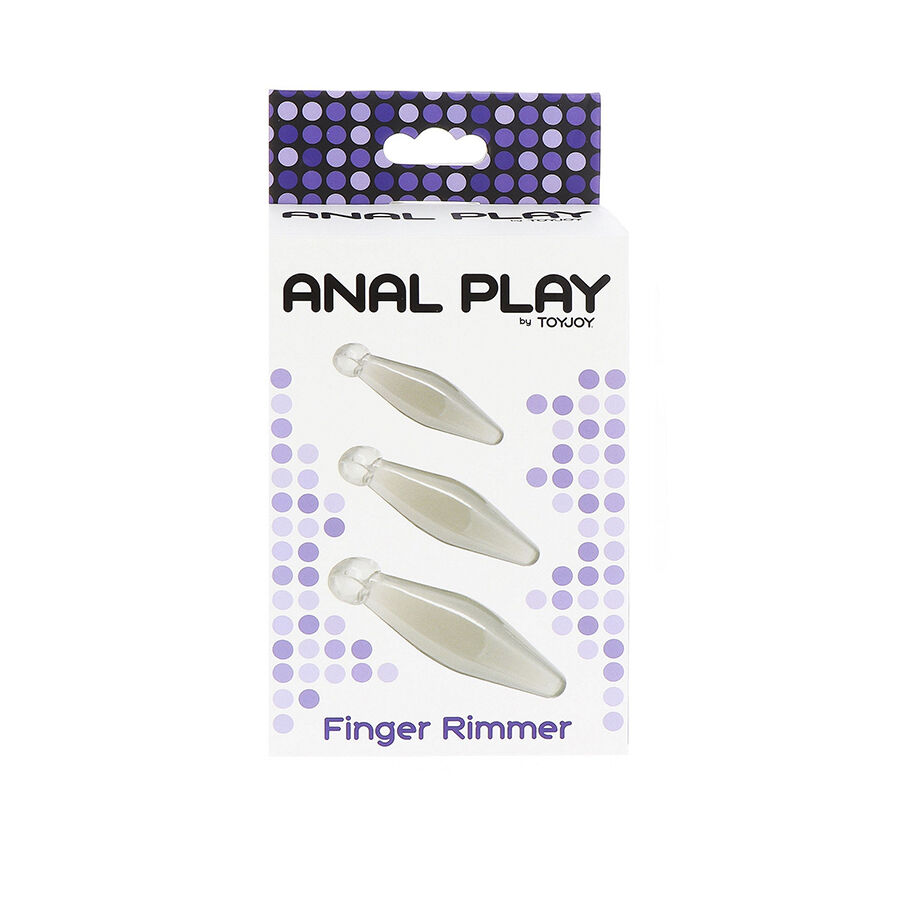 TOYJOY - ANAL PLAY 3-PIECE TRANSPARENT FINGER RIMMER - slika 3