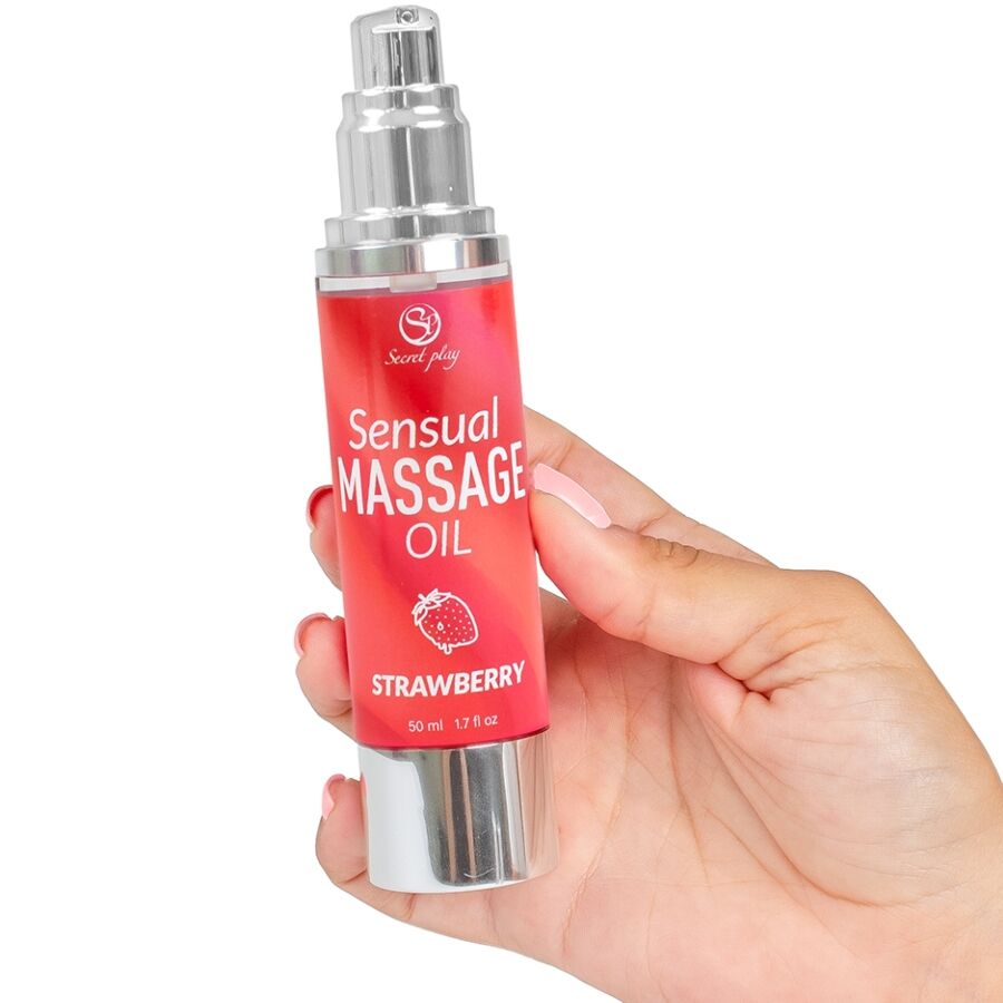 SECRETPLAY - STRAWBERRY MASSAGE OIL - slika 2