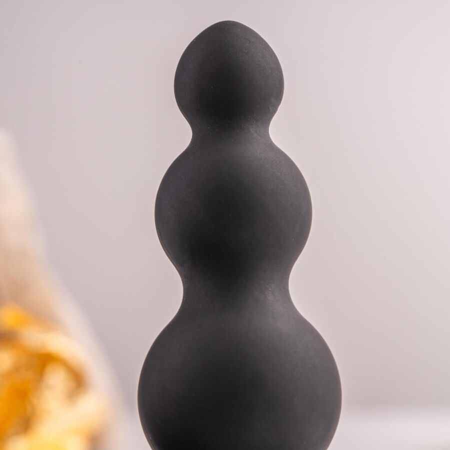ROCKS- OFF - PETITE SENSATIONS BUBBLES ANAL PLUG VIBRATOR BLACK - slika 3