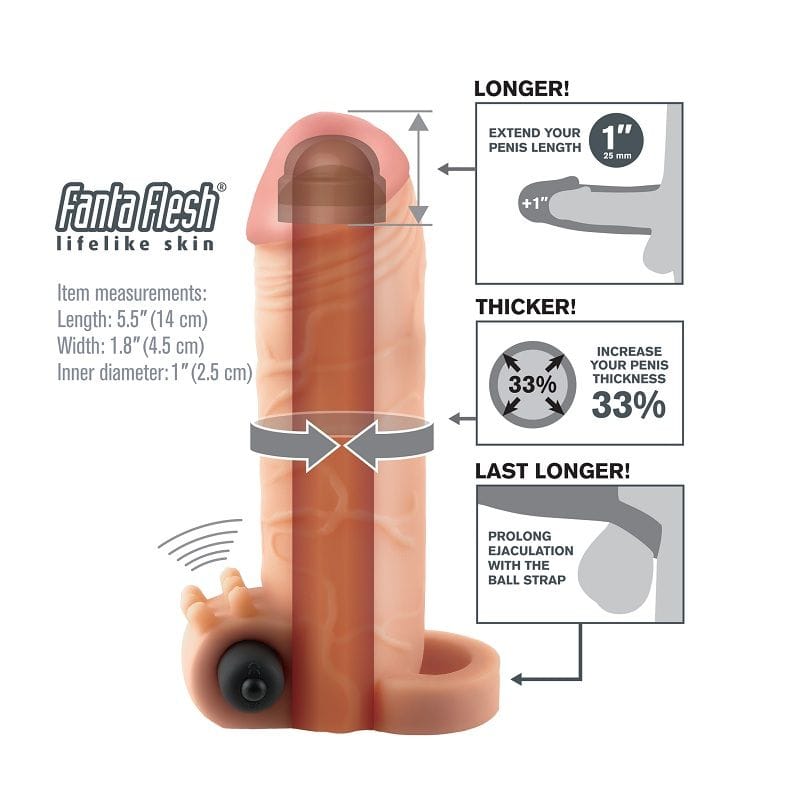 REAL FEEL 1 VIBRACIJSKI PODALJŠEK ZA PENIS - slika 2