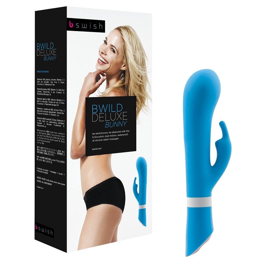 B SWISH - BWILD DELUXE BUNNY ZAJČJI VIBRATOR JADE - MODER