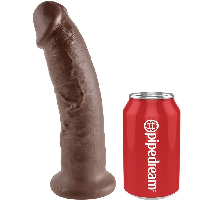 KING COCK DILDO 9" (22,9 CM) - RJAVI - slika 3