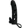 PRETTY LOVE VIBRACIJSKI SILIKONSKI ROKAV ZA PENIS S TRAKI ZA MODA 15,2 CM