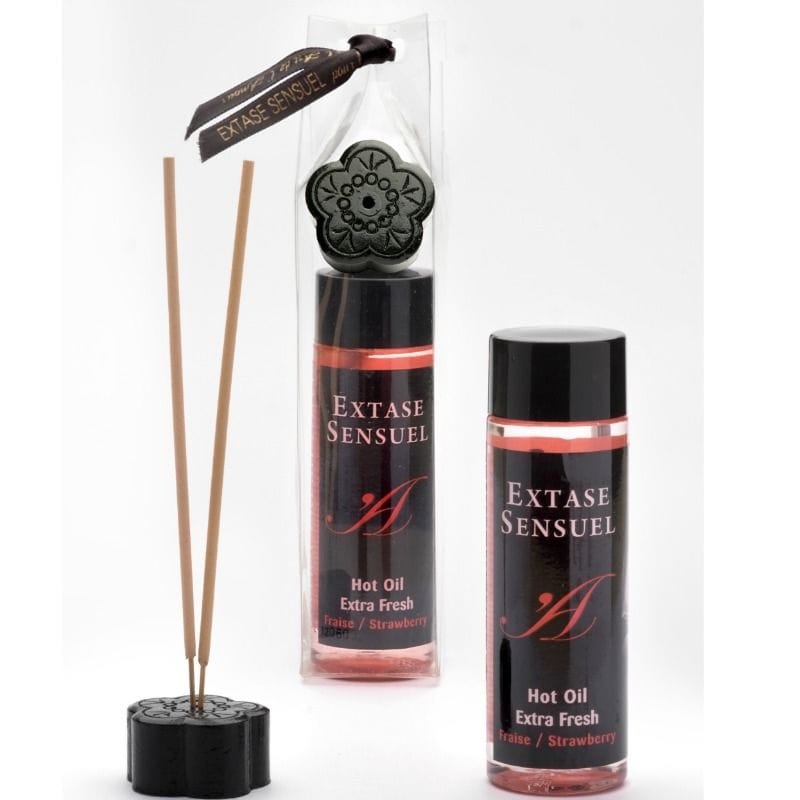 EXTASE SENSUEL VROČE OLJE EKSTRA SVEŽE JAGODE 100 ML - slika 2
