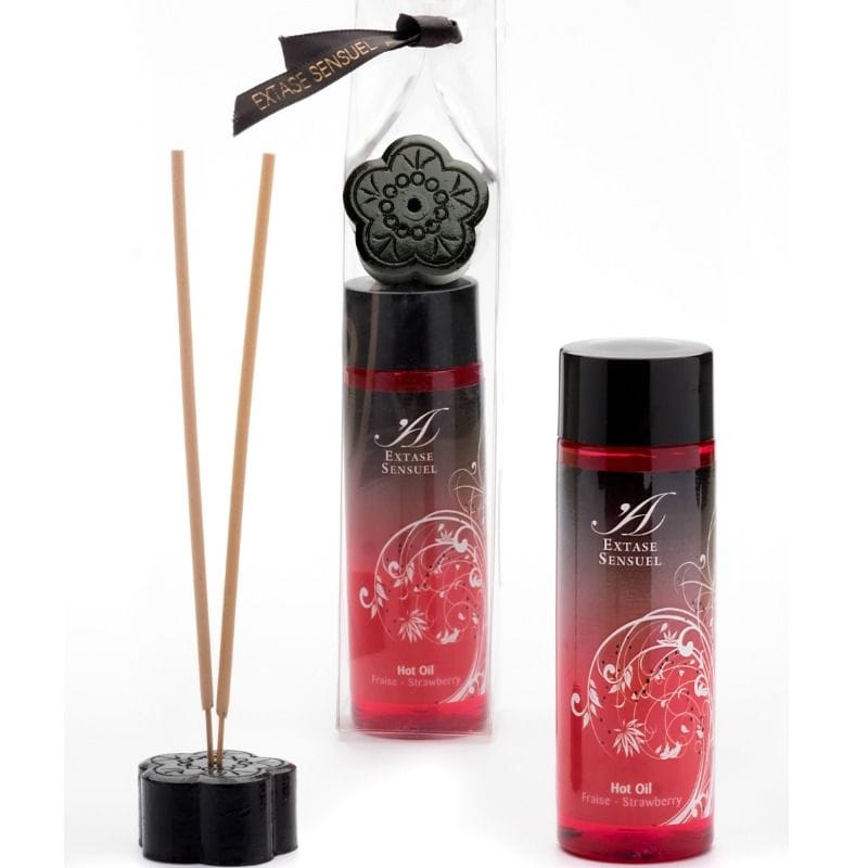 EXTASE SENSUEL VROČE OLJE JAGODA 100 ML - slika 2